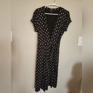 Ann Taylor Black Wrap Dress Size 4